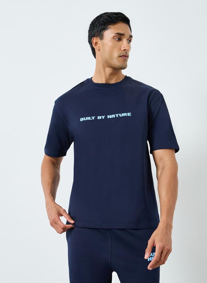 Styli Men Slogan Print T-Shirt and Joggers Co-Ords - Image 3
